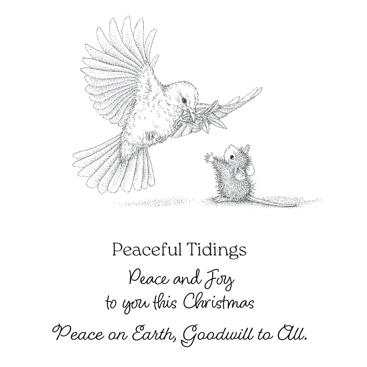 Spellbinders - Holiday Dreams Collection - Cling Stamps - Sending Peace-ScrapbookPal