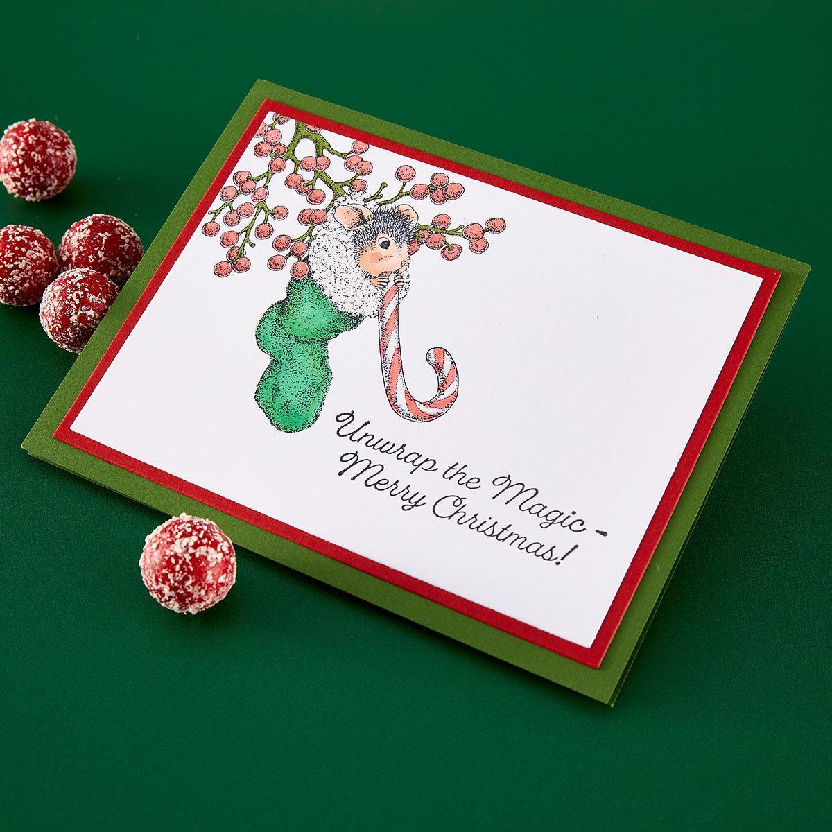 Spellbinders - Holiday Dreams Collection - Cling Stamps - Sweet Twist-ScrapbookPal