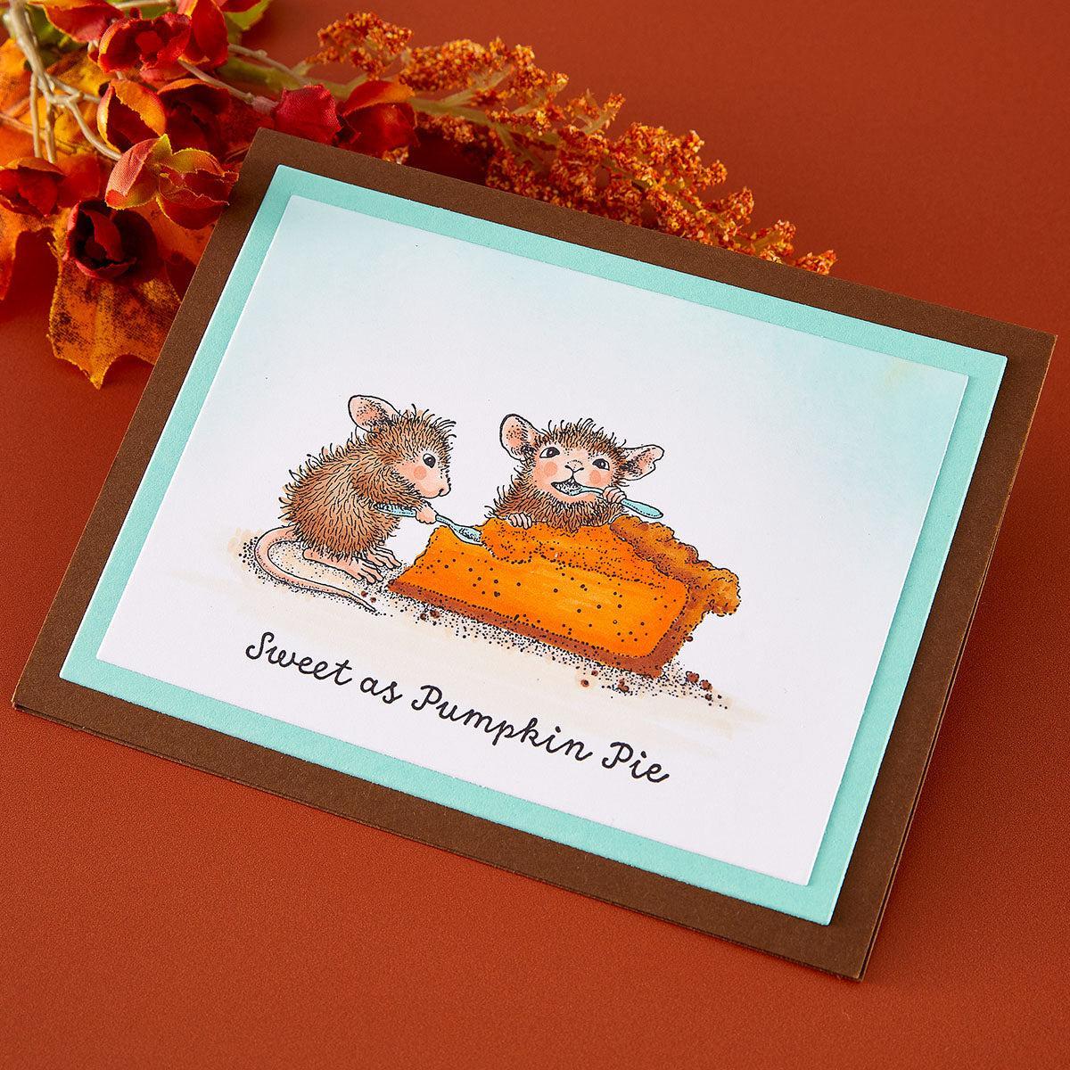 Spellbinders - Holiday Dreams Collection - Cling Stamps - Sweet as Pumpkin Pie-ScrapbookPal