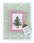 Spellbinders - Holiday Magic Collection - 3D Emboss & Cut Folder - Postage Stamps-ScrapbookPal