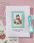 Spellbinders - Holiday Magic Collection - 3D Emboss & Cut Folder - Postage Stamps-ScrapbookPal