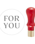 Spellbinders - Holiday Magic Collection - 3D Wax Seal Stamp - For You Mini-ScrapbookPal