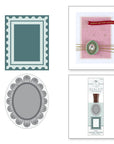 Spellbinders - Holiday Magic Collection - Wax Seal Stamp - 2 Pack Frames-ScrapbookPal