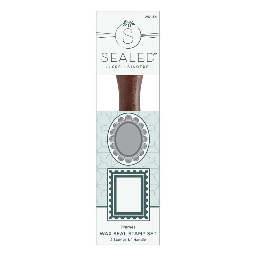 Spellbinders - Holiday Magic Collection - Wax Seal Stamp - 2 Pack Frames-ScrapbookPal