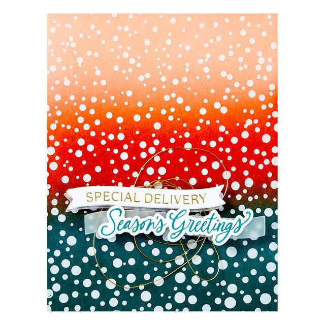 Spellbinders - Home for the Holidays Collection - Press Plates - Sprinkled Confetti-ScrapbookPal