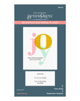 Spellbinders - Home for the Holidays Collection - Registration Press Plates - Color Mix Joy-ScrapbookPal