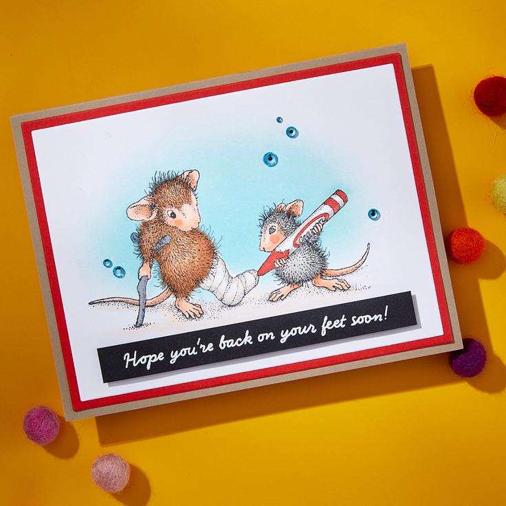Spellbinders - House-Mouse Creative Day Collection - Cling Stamps - Healing Thoughts-ScrapbookPal