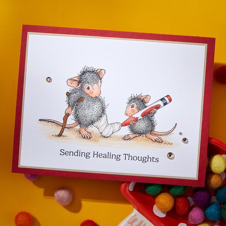 Spellbinders - House-Mouse Creative Day Collection - Cling Stamps - Healing Thoughts-ScrapbookPal