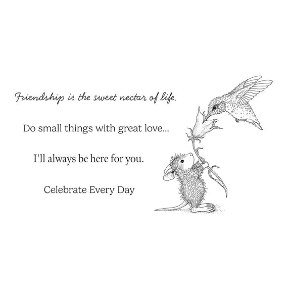 Spellbinders - House-Mouse Rare Bloom Collection - Cling Stamps - Sweet Nectar-ScrapbookPal