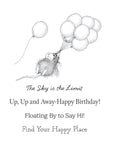 Spellbinders - House-Mouse Rare Bloom Collection - Cling Stamps - Up, Up and Away-ScrapbookPal