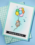 Spellbinders - House-Mouse Rare Bloom Collection - Cling Stamps - Up, Up and Away-ScrapbookPal