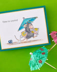 Spellbinders - House-Mouse Sunflower Walk Collection - Cling Stamps - Fun in the Sun-ScrapbookPal