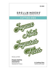 Spellbinders - International Holiday Sentiments Collection - Dies - French Holiday Sentiments-ScrapbookPal