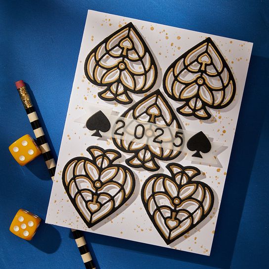 Spellbinders - Jack of All Trades Collection - Dies - Kaleidoscope Noble Suits-ScrapbookPal