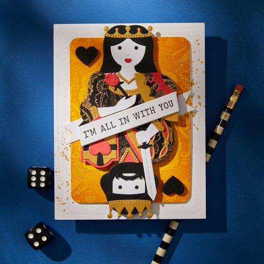 Spellbinders - Jack of All Trades Collection - Press Plates &amp; Dies - Shuffling Sentiments-ScrapbookPal