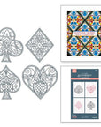 Spellbinders - Jack of All Trades Collection - Press Plates - Enchanting Suit Facets-ScrapbookPal