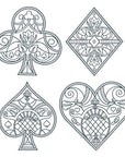 Spellbinders - Jack of All Trades Collection - Press Plates - Enchanting Suit Facets-ScrapbookPal