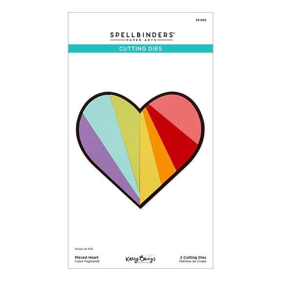 Spellbinders - Just Sayin' Collection - Dies - Pieced Heart-ScrapbookPal