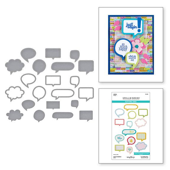 Spellbinders - Just Sayin' Collection - Dies - Speech Bubbles-ScrapbookPal