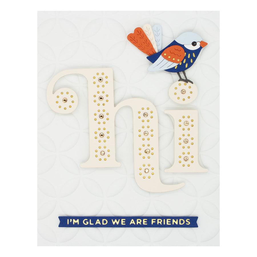 Spellbinders - Just Wanted to Say Collection - Etched Dies - Little Chickadee-ScrapbookPal