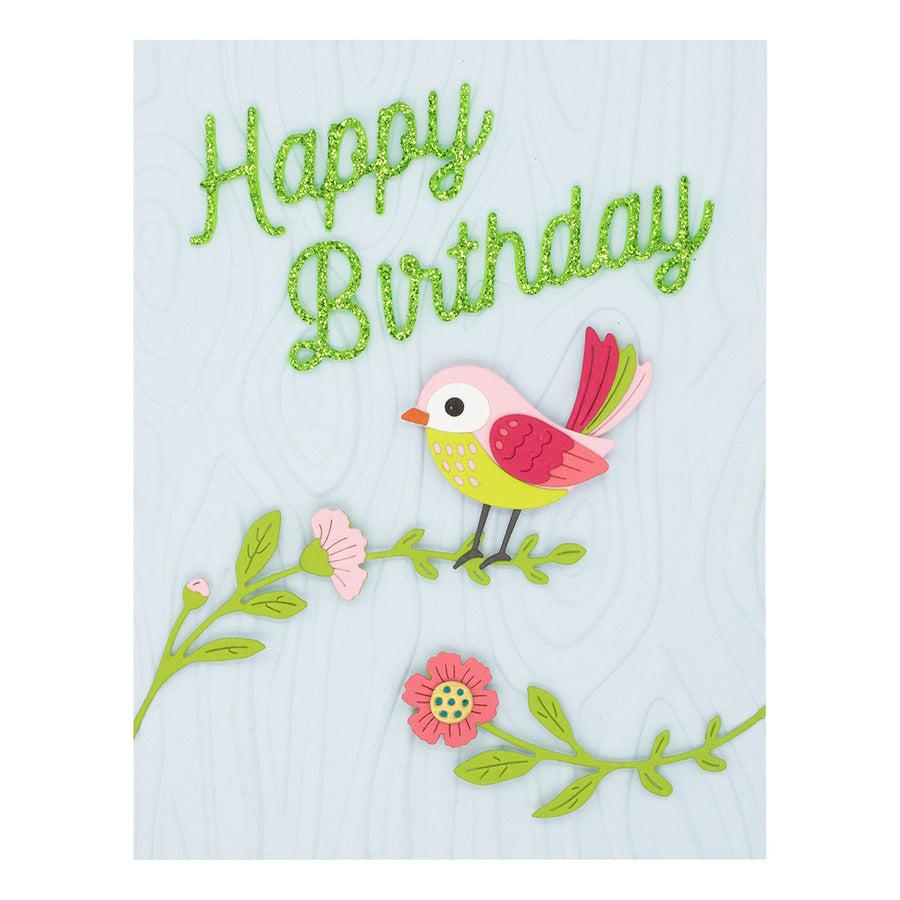 Spellbinders - Just Wanted to Say Collection - Etched Dies - Sweet Birdie-ScrapbookPal