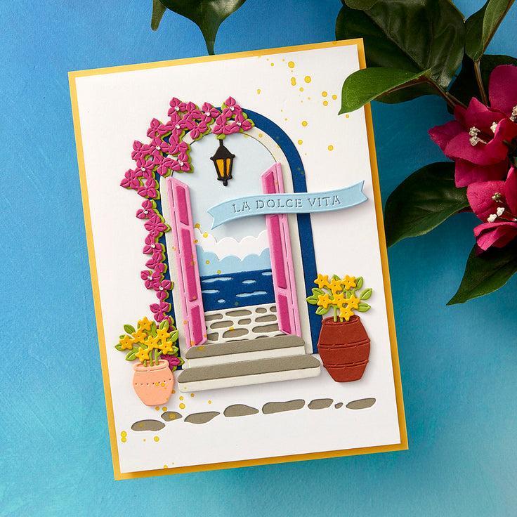 Spellbinders - La Dolce Vita Collection - Dies - La Dolce Vita Banners-ScrapbookPal