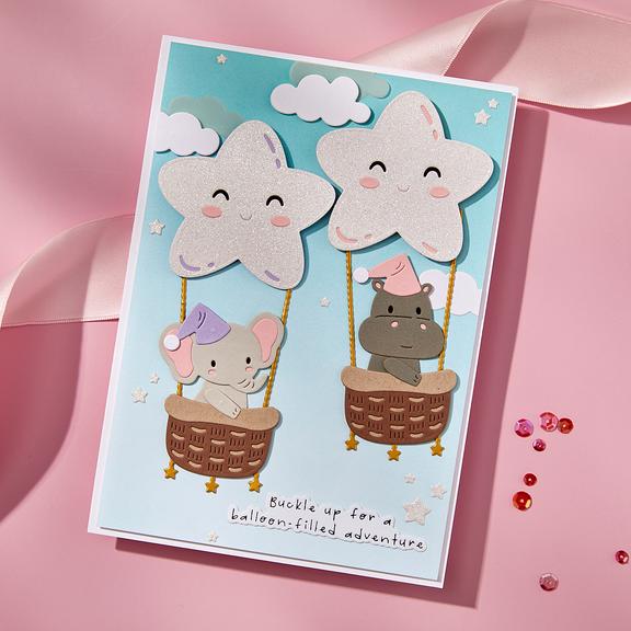 Spellbinders - Little Smiles Collection - Dies - Swinging Among the Stars-ScrapbookPal