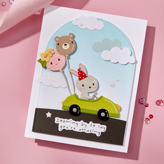 Spellbinders - Little Smiles Collection - Press Plates &amp; Dies - Little Smiles Sentiments-ScrapbookPal