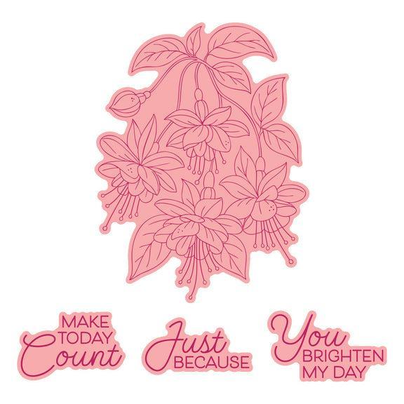 Spellbinders - Magical Fuschia Collection - Letterpress + Foil Plate - Magical Fuchsia-ScrapbookPal
