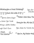 Spellbinders - Make It & Bake It Collection - Clear Stamps - Sugared Expressions-ScrapbookPal
