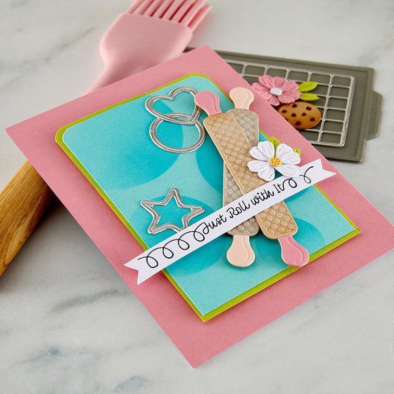 Spellbinders - Make It & Bake It Collection - Clear Stamps - Sugared Expressions-ScrapbookPal