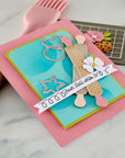 Spellbinders - Make It & Bake It Collection - Clear Stamps - Sugared Expressions-ScrapbookPal