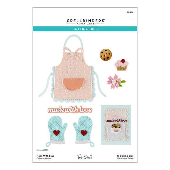 Spellbinders - Make It & Bake It Collection - Dies - Made With Love-ScrapbookPal