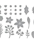 Spellbinders - Make It Merry Collection - Dies - Make It Merry Florals-ScrapbookPal