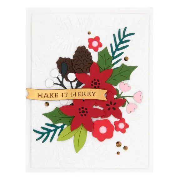 Spellbinders - Make It Merry Collection - Embossing Folder - In the Pines-ScrapbookPal