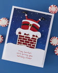 Spellbinders - Merry Mischief Collection - Clear Stamps & Dies - Chimney Caper-ScrapbookPal
