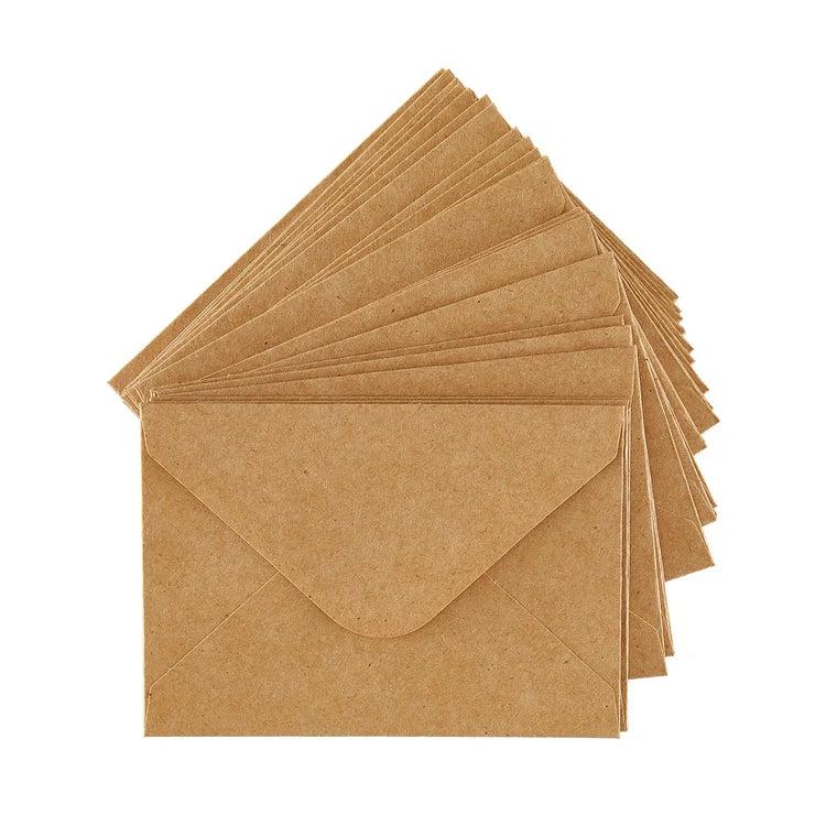 Spellbinders - Mini Envelopes - Kraft, 25 pack-ScrapbookPal