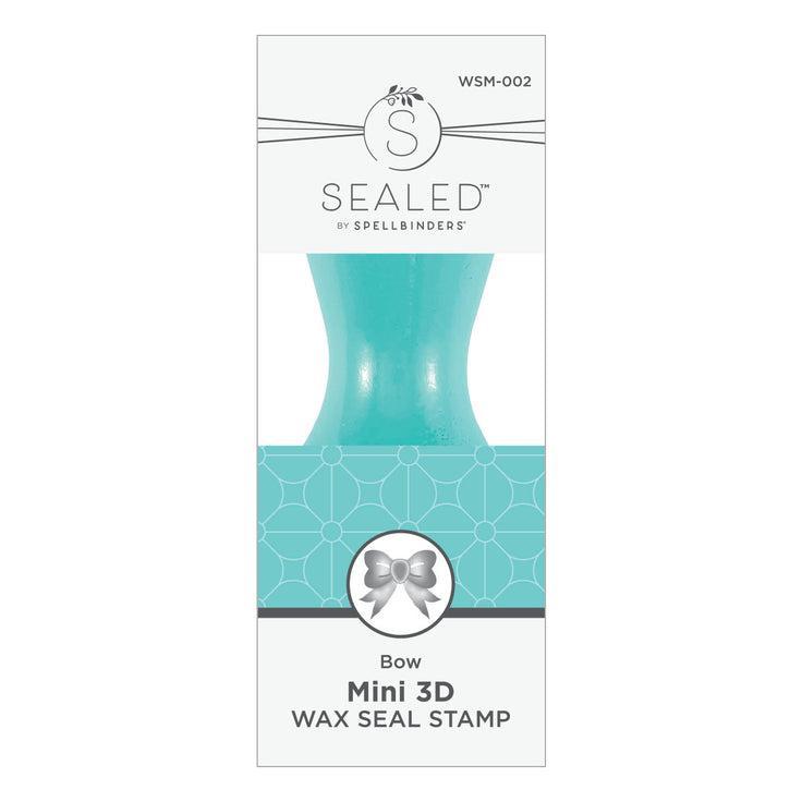 Spellbinders - Mini Wax Seals Collection - 3D Wax Seal Stamp - Bow Mini-ScrapbookPal