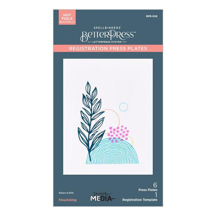 Spellbinders - Modern Botanicals Collection - Registration Press Plates &amp; Dies - Flourishing-ScrapbookPal