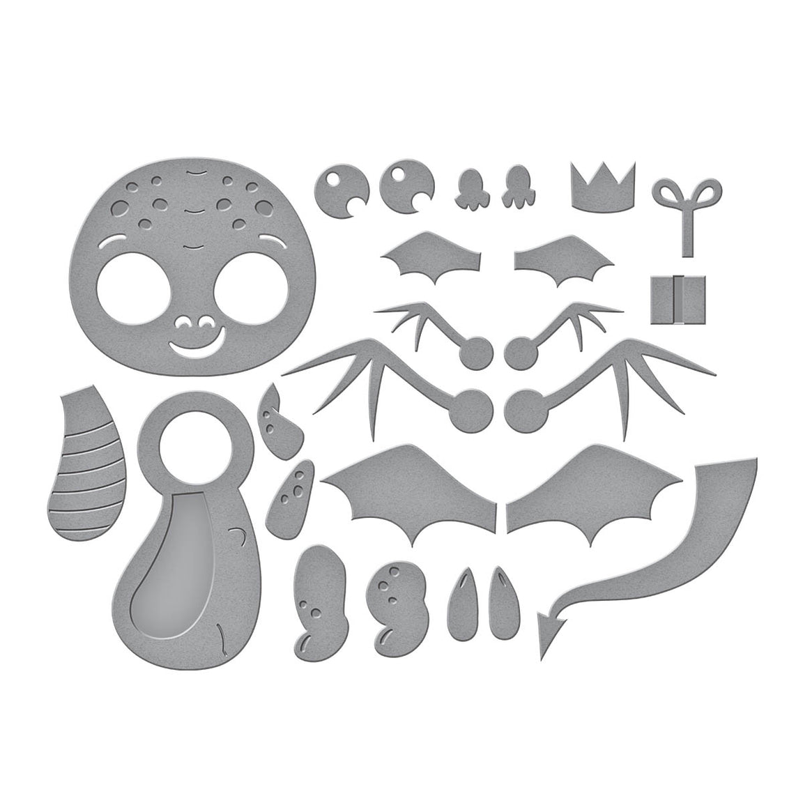 Spellbinders - Monster Birthday Collection - Dies - Dancin' Birthday Dragon-ScrapbookPal