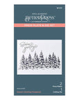 Spellbinders - More BetterPress Christmas Collection - Press Plate & Dies - Seasons Greetings Evergreens-ScrapbookPal