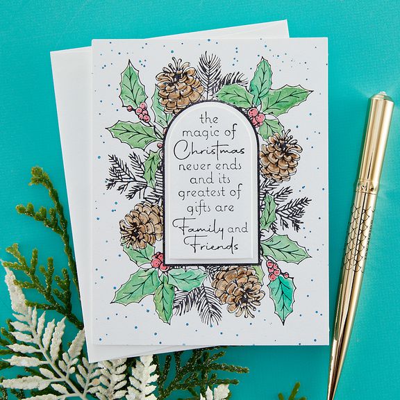 Spellbinders - More BetterPress Christmas Collection - Press Plate - Magic of Christmas Frame-ScrapbookPal