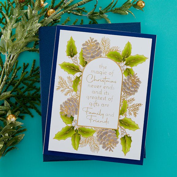 Spellbinders - More BetterPress Christmas Collection - Press Plate - Magic of Christmas Frame-ScrapbookPal