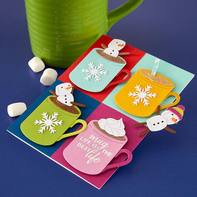 Spellbinders - Mugs & Kisses Collection - Clear Stamps - Mugs and Kisses Sentiments-ScrapbookPal