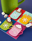 Spellbinders - Mugs & Kisses Collection - Clear Stamps - Mugs and Kisses Sentiments-ScrapbookPal