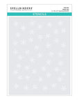 Spellbinders - Mugs & Kisses Collection - Stencils - Snow Joy-ScrapbookPal