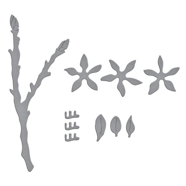 Spellbinders - Nature's Botanical Garden Collection - Dies - Forsythia-ScrapbookPal