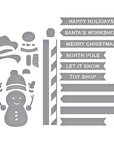 Spellbinders - North Pole Friends Collection - Dies - North Pole Sentiments-ScrapbookPal