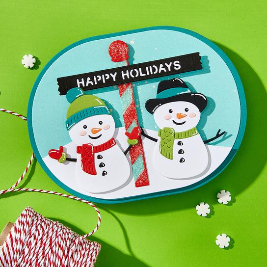 Spellbinders - North Pole Friends Collection - Dies - North Pole Sentiments-ScrapbookPal