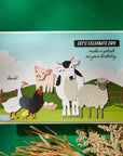 Spellbinders - On the Farm Collection - Clear Stamp & Dies - Counting Sheep-ScrapbookPal